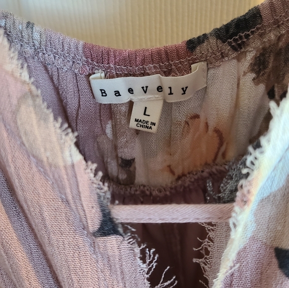 Baevely large mauve floral maxi dress - Picture 3 of 9